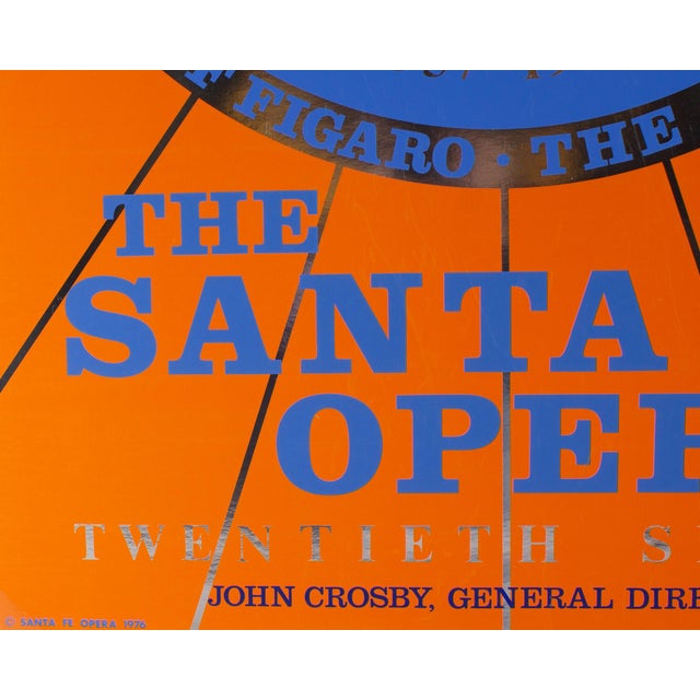 1976 “The Santa Fe Opera” Serigraph Poster by Robert Indiana For Sale In Indianapolis - Image 6 of 10