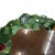 Green Vintage Tole Floral and Leaf Design Mirror For Sale - Image 8 of 11