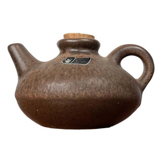 Mid-Century Modern West German Pottery WGP Oil Lamp from Silberdistel Keramik, 1960s For Sale