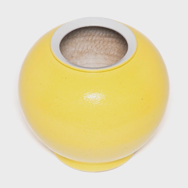 Citron Yellow Onion Vase For Sale - Image 4 of 6