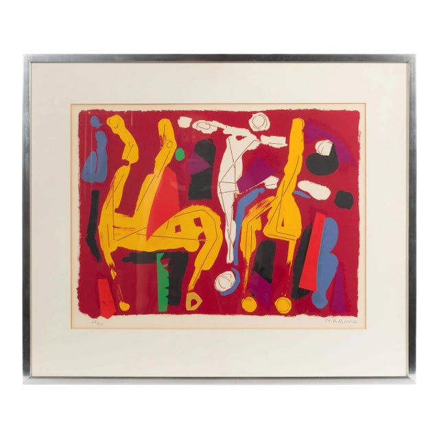Marino Marini (Italian, 1901-1980) 'Cheveaux et Cavaliers V' Lithograph For Sale
