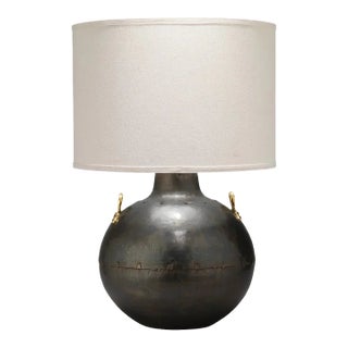 Grey Modern Two Handled Kettle Table Lamp For Sale