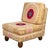 Slipper Chair Upholstered in Suzani For Sale