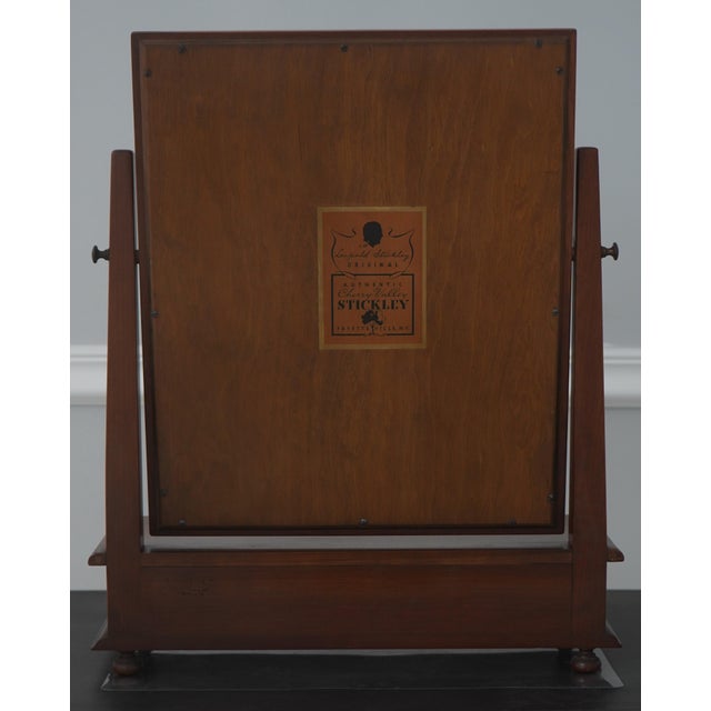 1960s Stickley Cherry Valley 1 Drawer Shaving Mirror For Sale - Image 14 of 15