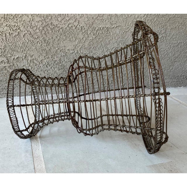 Late 20th-Century Fil De Fer Victorian-Style Wirework Urn-Shaped Planter For Sale - Image 4 of 18