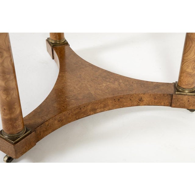 Antique French Burr Elm Guéridon, 1800s For Sale - Image 6 of 9