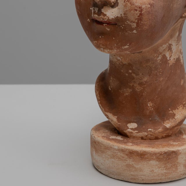 1920s French Plaster Bust of Boy For Sale - Image 10 of 18