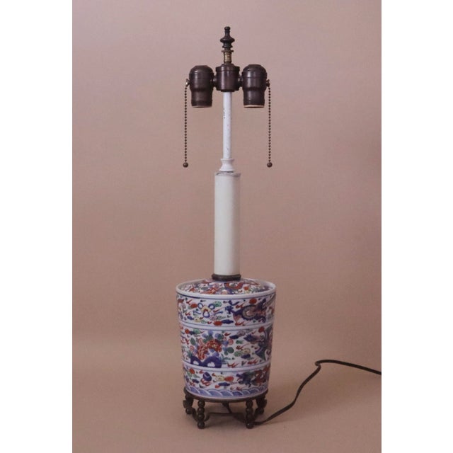 Ming Dragon & Phoenix Lamp For Sale In San Francisco - Image 6 of 6