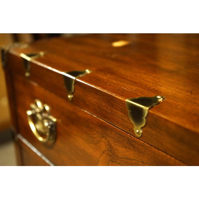 1970s Henredon Asian Inspired 3 Drawer Bachelors Chest. For Sale In Chicago - Image 6 of 13