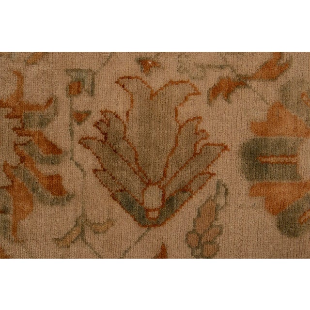 Rug & Kilim’s Persian Sultanabad Style Runner With Orange & Blue Floral Pattern For Sale In New York - Image 6 of 8