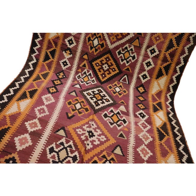 Antique Caucasian Kilim Rug, 1920s For Sale - Image 4 of 18