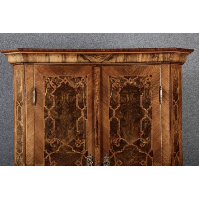 Small Antique Baroque Cabinet in Walnut, 1750 For Sale - Image 13 of 18