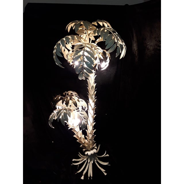 Large Vintage Double Palm Tree Floor Lamp by Hans Kögl, 1970s For Sale - Image 15 of 16