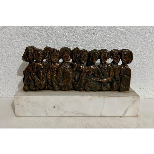 Metal Frank Kleinholz, Bronze Sculpture Marble Base Wpa Artist Nyc Frank Kleinholz American Modernist For Sale - Image 7 of 12