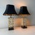 Hollywood Regency Late 20th Century Giraffe Tole Pagoda Table Lamps - a Pair For Sale - Image 3 of 11