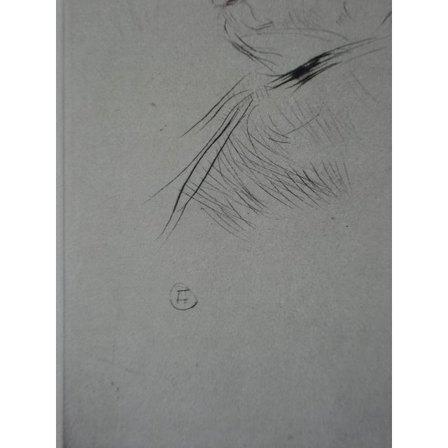 Henri de toulouse-lautrec (1864-1901) portrait of mr. X original drypoint etching on fine vellum signed in the plate with...