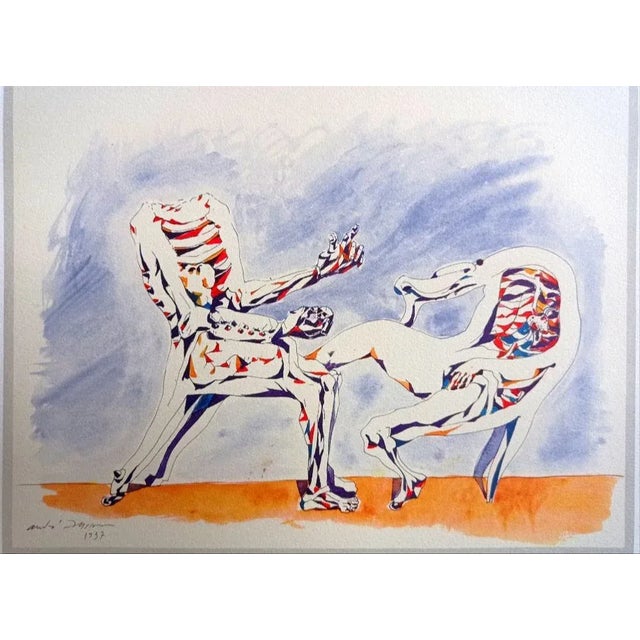 André Masson, Dialogue of Furniture, Lithograph, 1981 For Sale - Image 3 of 3