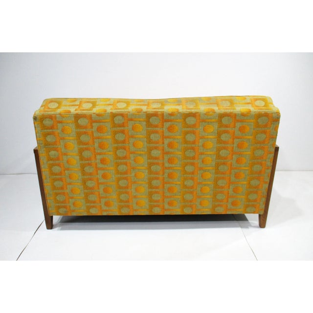 Jack Lenor Larsen Jack Lenor Larsen Henredon Styled Mid Century Loveseat For Sale - Image 4 of 12