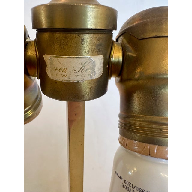 Brass Classic Brass Bouillotte Table Lamp With 3 Candle Arms For Sale - Image 8 of 8