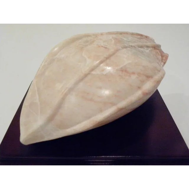 1970s Vintage Mid-Century Polished Hand Carved Stone Sculpture For Sale - Image 5 of 7