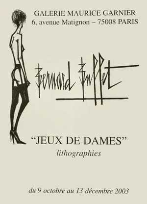 2003 Bernard Buffet Maurice Garnier Gallery Poster