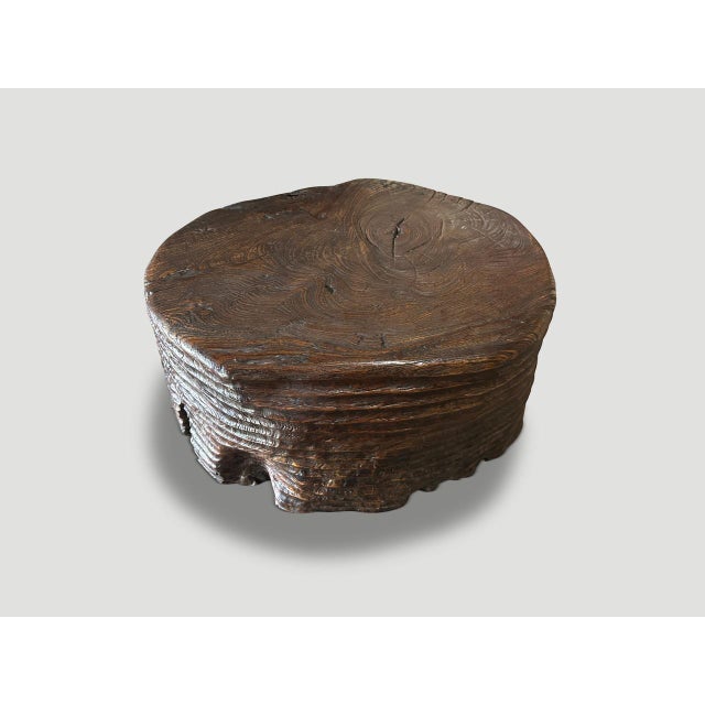 Andrianna Shamaris Magnificent Century Old Teak Wood Coffee Table For Sale In New York - Image 6 of 6