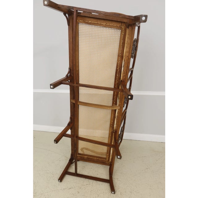 Antique Chippendale Triple Back Walnut Settee Bench For Sale - Image 11 of 13