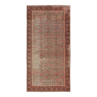 Antique 20th Century Khotan Runner With Pomegranate Motifs & Lattice - Rug & Kilim For Sale