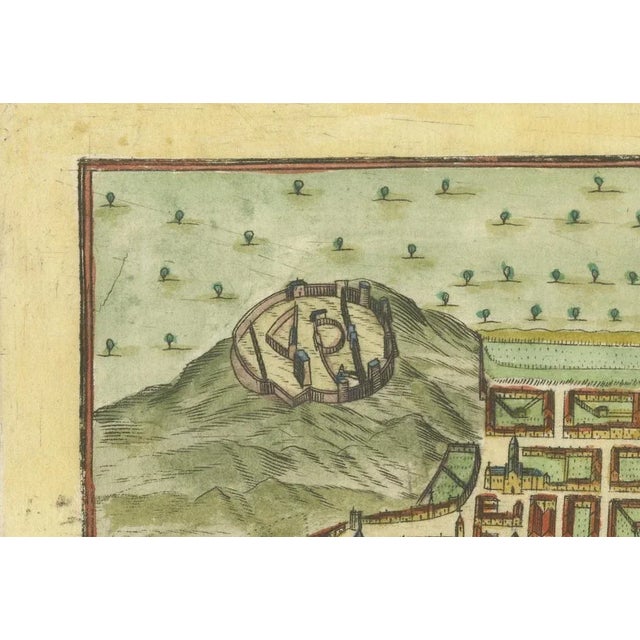 Edinburgh City Plan, Italy, 1700s For Sale - Image 5 of 10