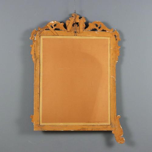 Mirror with Carved and Gilded Wooden Frame For Sale - Image 10 of 11