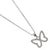 Silver Sparkly Butterfly Necklace For Sale - Image 4 of 8