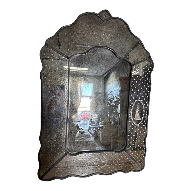 Antique Italian Venetian Mirror From the 18th Century. For Sale