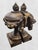 1990s Vintage Neoclassical Antiqued Gold Classic Urn Shaped Bookends- A Pair For Sale - Image 5 of 9