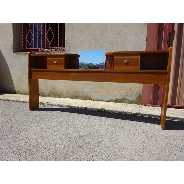 Vintage Light Oak Headboard, 1970s For Sale - Image 15 of 18