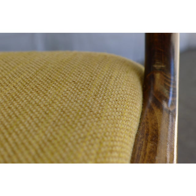 Brown Set of Vintage French Traineau or Sleigh Dining Chairs in Ash by Emile & Walter Baumann, 1960s For Sale - Image 8 of 12