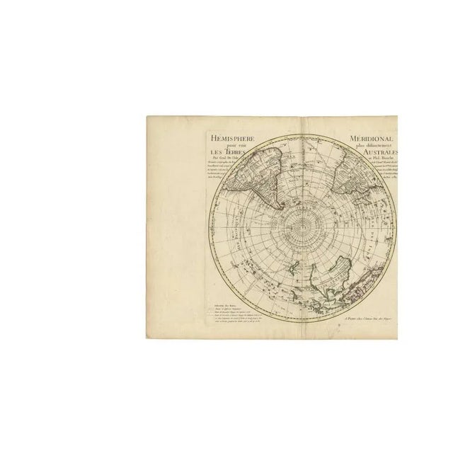 Antique Engraving of the Southern Hemisphere by G. De Lisle, 1700s For Sale - Image 3 of 10