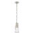 Thomas O'Brien for Visual Comfort Signature Robinson Small Pendant in Polished Nickel with Seeded Glass For Sale
