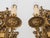 Spanish Revival 1950s Spanish Empire Cast Brass Winged Goddess Nike Victory 2-Light Wall Sconces - A Symmetrical Pair For Sale - Image 3 of 12