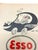 Beige Mid 20th Century French Esso Advertising Print Gasoline Poster For Sale - Image 8 of 11