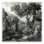 14" X 14" Grisaille Landscape Original Print 16th Century Style / Black and White For Sale