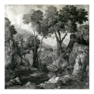 Grisaille Landscape in the 16th-Century Style – Fine Art Print For Sale