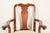 Wood Henkel Harris Queen Anne Solid Cherry Wood Dining Chairs, Set of Eight For Sale - Image 7 of 14