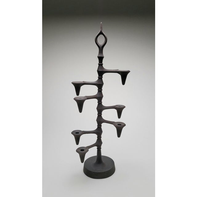 1960s Mid Century Jens Quistgaard Dansk Candle Holder For Sale - Image 9 of 16