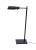 Taiwan, 1990s Library style adjustable swing arm floor lamp in black finish. Telescoping height, pictured at its lowest....