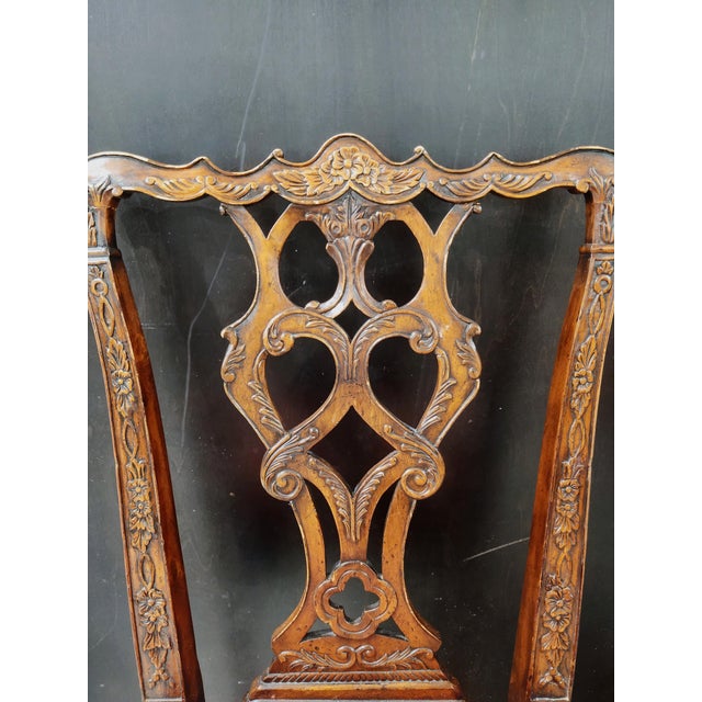 Jonathan Charles Buckingham Collection Mahogany Chippendale Dining Chairs For Sale In New York - Image 6 of 14