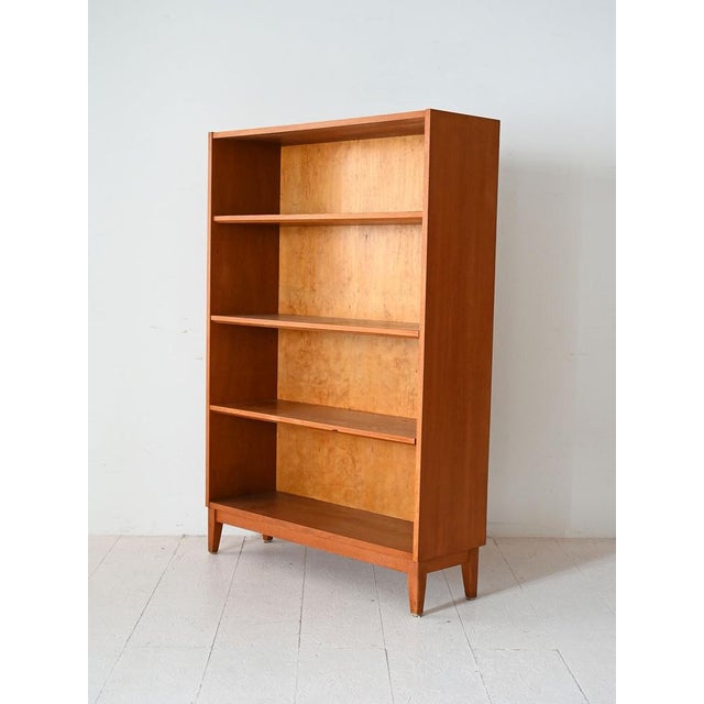 Vintage Scandinavian Oak Bookcase, 1950s For Sale - Image 4 of 6