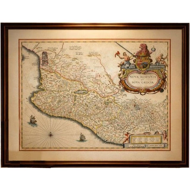 Antique Mexico Map from Blaeu, 1642 For Sale - Image 11 of 11