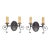 Vintage Bordeaux Bronze Rust Finish Wall Sconces by Steven Handelman Studios. A Pair For Sale