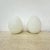 Glass Vintage Egg Shaped Table Lamps in Opaline Glass, 1970s, Set of 2 For Sale - Image 7 of 12