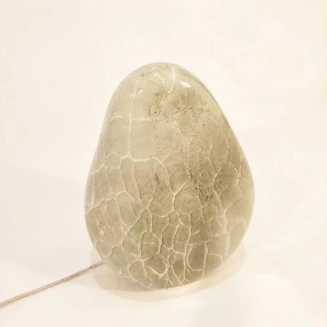 Crystal artisanal table lamp or desk for the 70s, very in the style of the artistic creations of Murano de la Murrina I of...